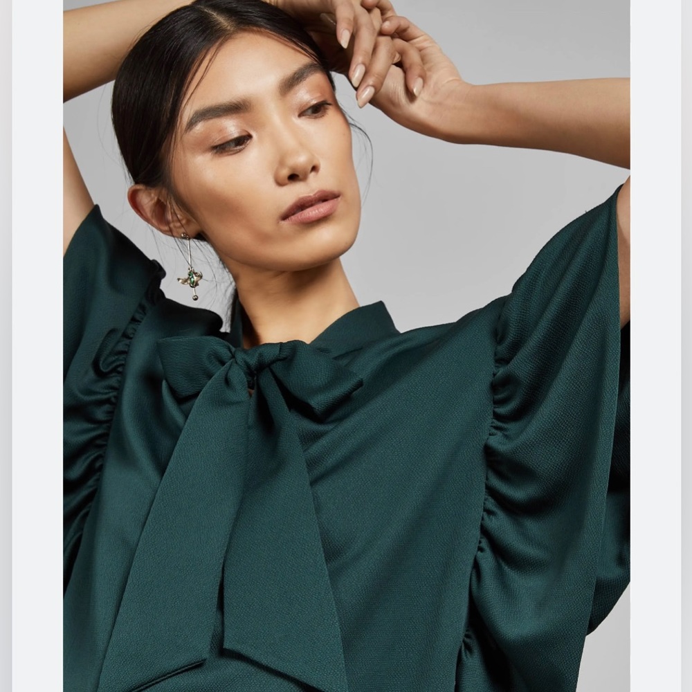 Ted Baker Robynn Tie Neck Top